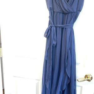 Elegant Blue Maxi Dress